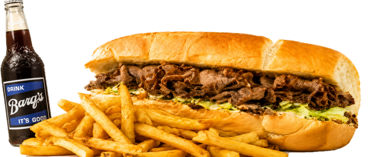 A spread of po-boys and sandwiches from Chateau Orleans Po-Boys